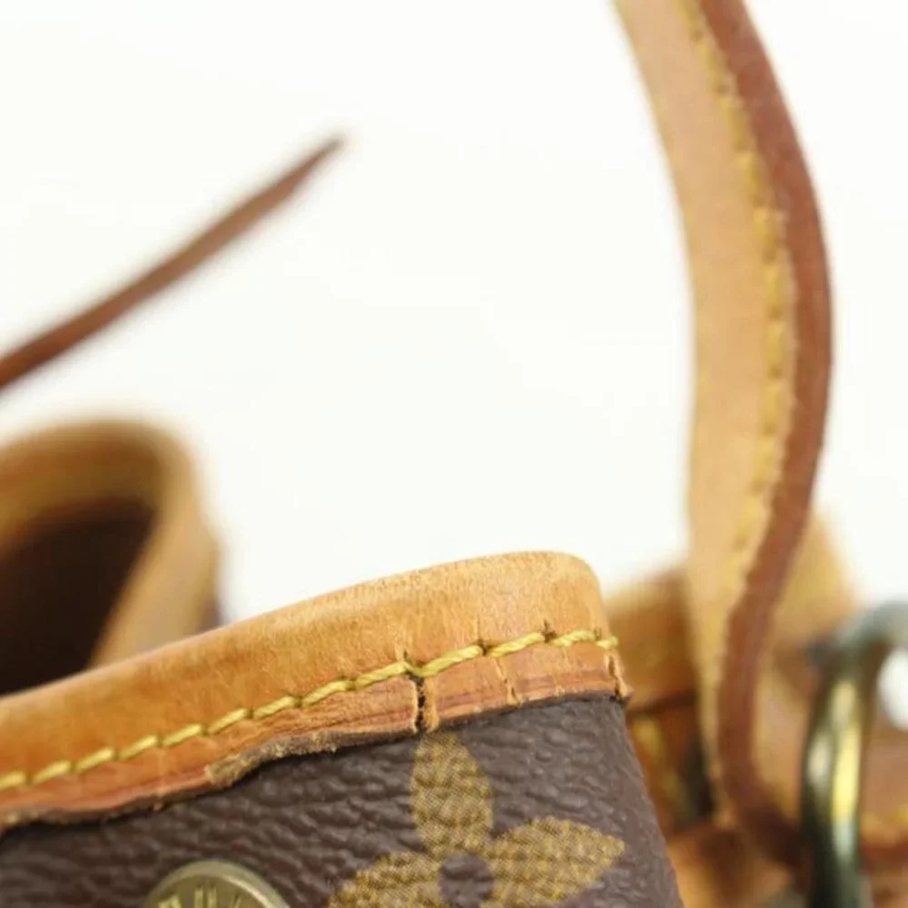 Louis Vuitton Monogram Petit Noe Drawstring Bucket Hobo 44lk91